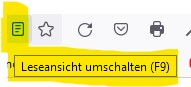 Vorlesefunktion im Browser Mozilla Firefox Vorlesefunktion im Browser Mozilla Firefox