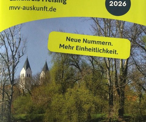 MVV-Fahrplan 2026 im Rathaus erhältlich