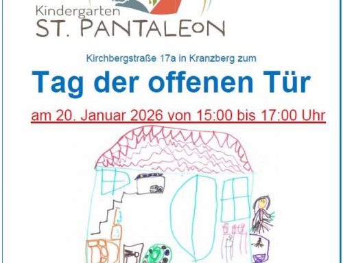 Kindergarten St. Pantaleon/Tag der offenen Tür Dienstag, 20.01.2026 von 15.00 – 17.00 Uhr