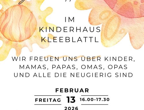 Kinderhaus Kleeblattl/Tag der offenen Tür am Freitag, 13.02.2026 von 16.00 bis 17.30 Uhr