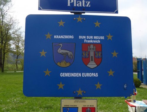 Einladung zur Feier des 55-jährigen Jubiläums der Partnerschaft zwischen Kranzberg und Dun-sur-Meuse