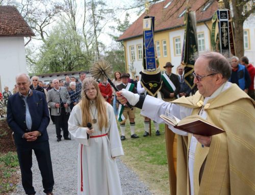 1200 Jahre Kranzberg Einweihung Kirchenvorplatz und Malwettbewerb