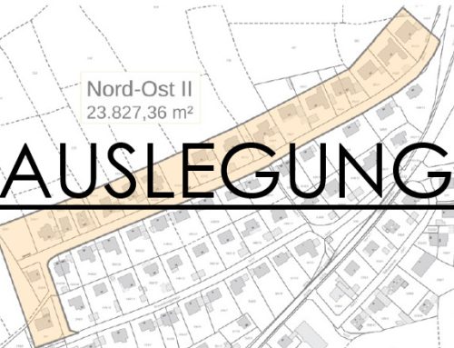 Auslegung Unterlagen Öffentlichkeitsbeteiligung und sonstiger Träger öffentlicher Belange / Aufhebung BPlan „Nord-Ost II“